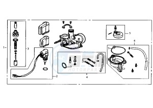 JET - 50 cc drawing CARBURETTOR