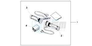 CB500XD CB500X Continue » UK - (E) drawing GRIP HEATER(12A T