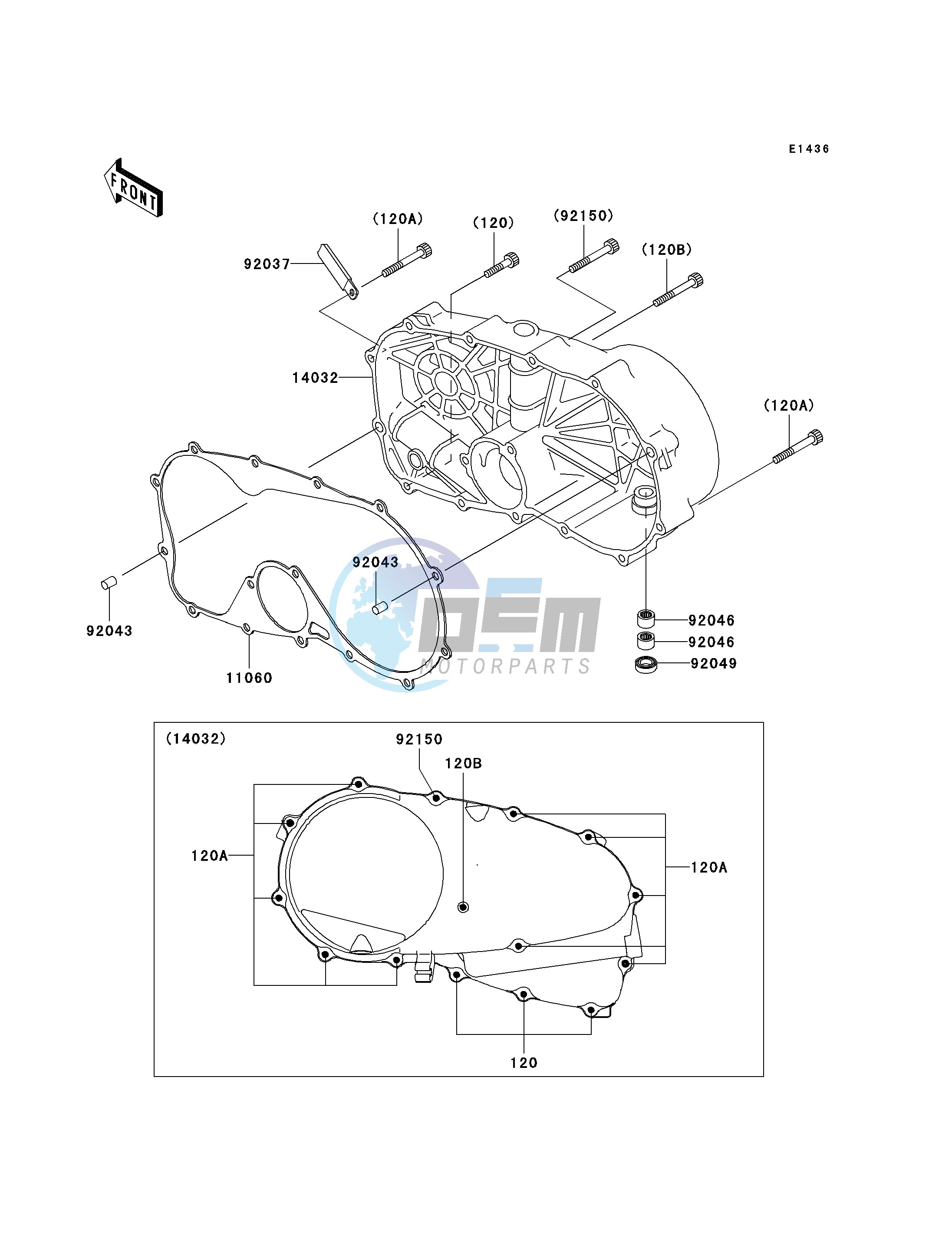 RIGHT ENGINE COVER-- S- -