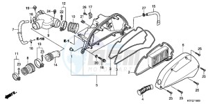 SH125C drawing AIR CLEANER