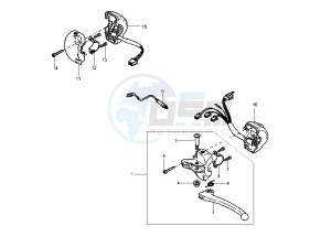 YH WHY 50 drawing HANDLE SWITCH- LEVER