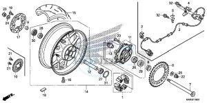 CBR1000SAG CBR1000 ED drawing REAR WHEEL