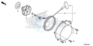 TRX500FM6H Europe Direct - (ED) drawing RECOIL STARTER