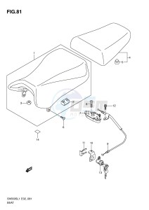 SV650S (E2) drawing SEAT (SV650SL1 E24)