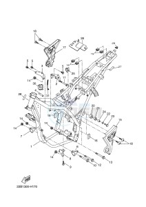 WR125R (22B7 22B7 22B7) drawing FRAME