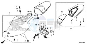 CBR1000RAH 2ED - (2ED) drawing SEAT