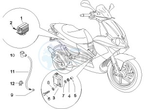 Runner 50 SP drawing Voltage Regulators - Electronic Control Units (ecu) - H.T. Coil