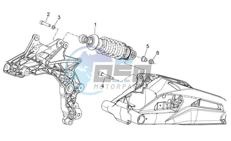 Rear shock absorber