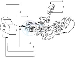 Easy Moving 50 drawing Cylinder head - Cooling hood - Inlet and induction pipe