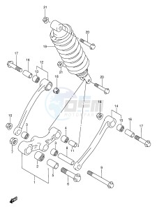 GSX600F (E2) Katana drawing REAR CUSHION LEVER (MODEL J)