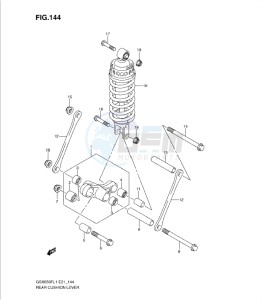 GSXF650 drawing REAR CUSHION LEVER (GSX650FAL1 E21)