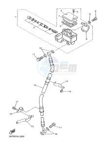 SR400 (2RD1) drawing FRONT MASTER CYLINDER