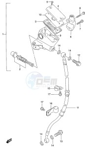 GS500 (P19) drawing FRONT MASTER CYLINDER