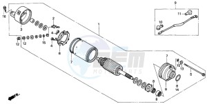 TRX300EX FOURTRAX 300 EX drawing STARTING MOTOR