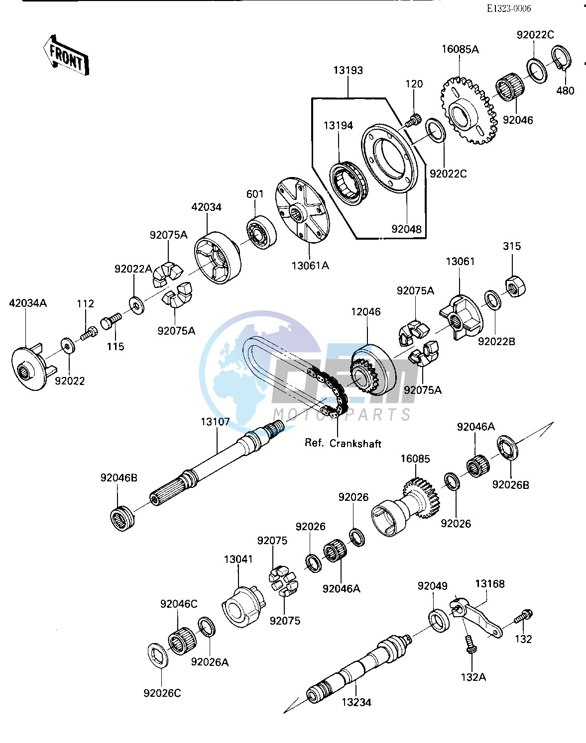 BALANCER_STARTER CLUTCH -- E_NO.015993-- -