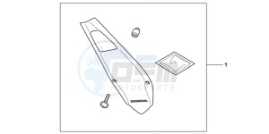 CBR600FC drawing UNDERTRAY COOL WHITE