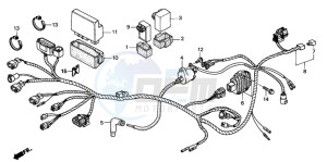 TRX250TE FOURTRAX RECON ES drawing WIRE HARNESS (TRX250TE)