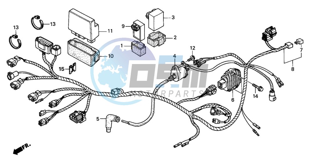 WIRE HARNESS (TRX250TE)