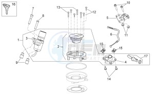 Shiver 750 GT drawing Lock hardware kit