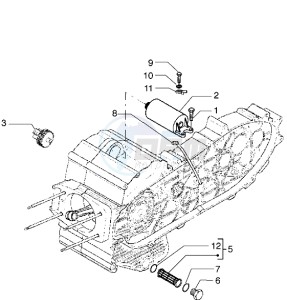 X9 500 drawing Electric starter