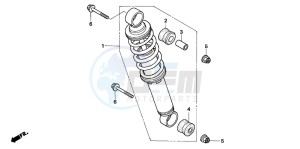 TRX90 drawing REAR CUSHION