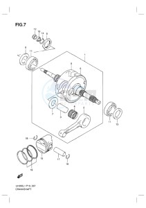 UH200G BURGMAN EU drawing CRANKSHAFT