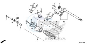 VT750SE Shadow E drawing GEAR SHIFT DRUM