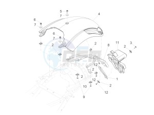 Audace 1400 1380 drawing Rear mudguard