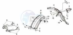 CITYCOM 125 drawing REAR FENDER