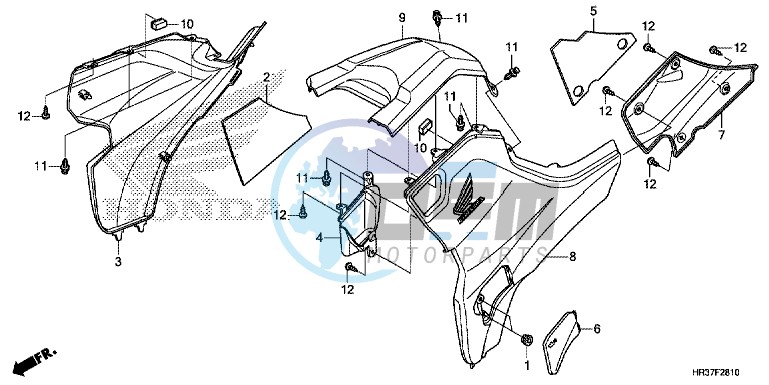 SIDE COVER/TANK COVER