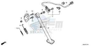 VT750SE Shadow E drawing SIDE STAND (VT750S)