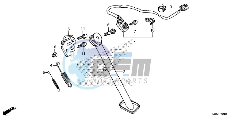 SIDE STAND (VT750S)