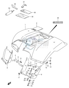 LT-F160 (P28) drawing REAR FENDER