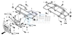 TRX420TM FOURTRAX drawing CARRIER