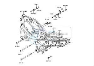 ZZR 600 (EU) drawing ENGINE MOUNT