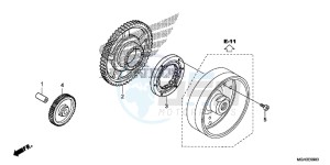 VFR1200XDC drawing STARTING CLUTCH