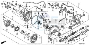 TRX500FAA Europe Direct - (ED) drawing FRONT FINAL GEAR