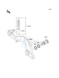 KX85/KX85-<<II>> KX85ACF EU drawing Brake Pedal