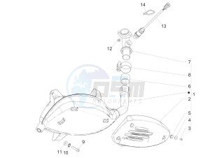 GTS 300 4T 4V IE ABS E3-E4 (NAFTA) drawing Silencer