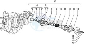 DNA 125 drawing Driven pulley