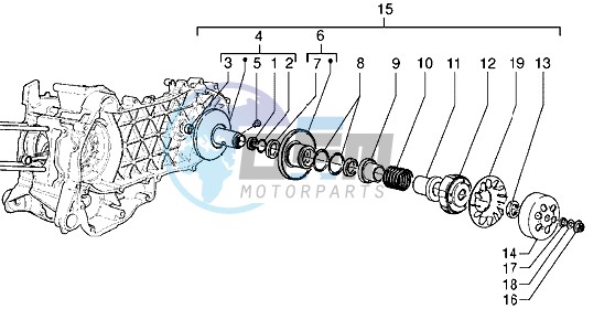 Driven pulley