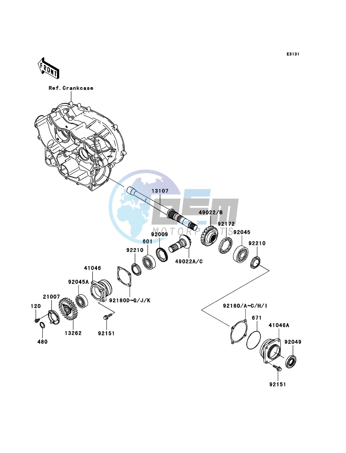 Front Bevel Gear