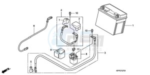 CBR125RWA Australia - (U / BLA) drawing BATTERY (CBR125RW7/RW9/RWA)