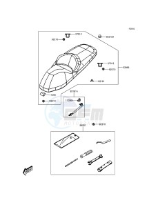 J125 ABS SC125BGF XX (EU ME A(FRICA) drawing Seat