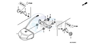 CBR600RAA UK - (E / ABS) drawing TAILLIGHT