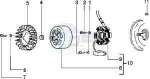 Typhoon 125 XR drawing Flywheel magneto