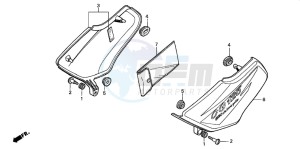 CG125M drawing SIDE COVER