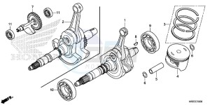 TRX420FM1F TRX420 Europe Direct - (ED) drawing CRANK SHAFT/PISTON