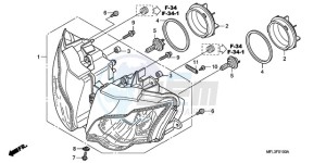 CBR1000RA9 Australia - (U / ABS MME) drawing HEADLIGHT