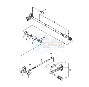 YZF R 750 drawing SHIFT SHAFT